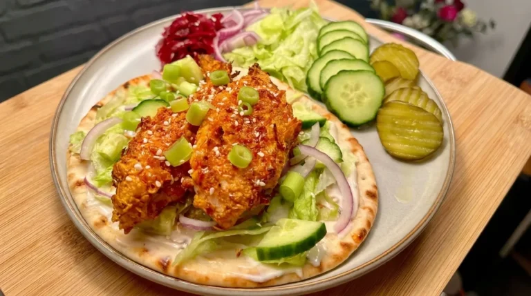Hot Honey Crispy Chicken Flatbread