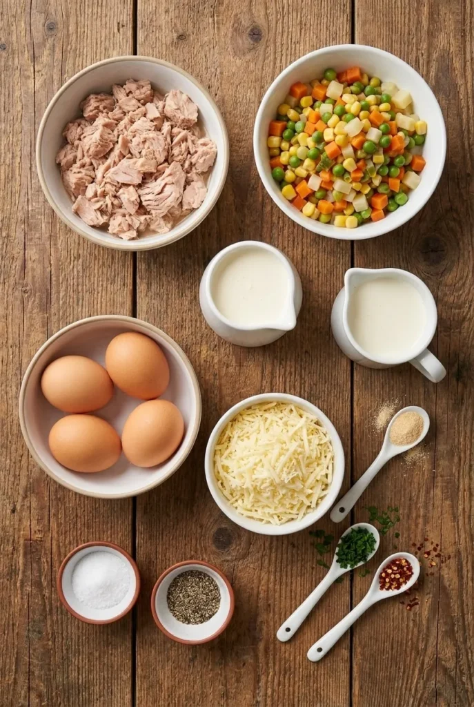 Ingredients for Tuna Vegetable Loaf