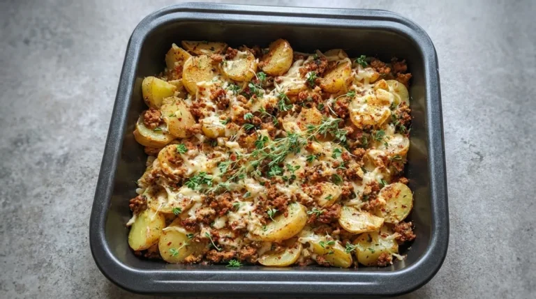 Loaded Protein Potato Bake