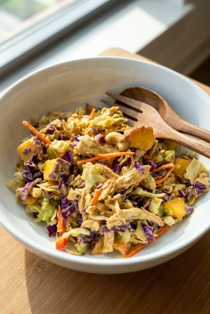 peanut butter chicken salad with creamy dressing