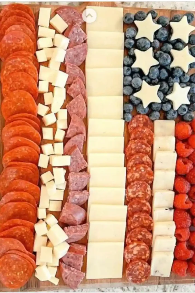 American Flag Charcuterie Board