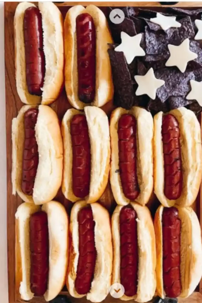 American Flag Hot Dog Board