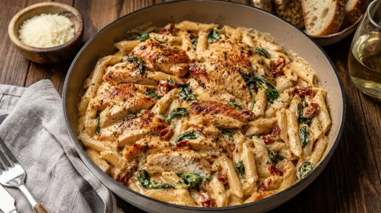 Easy Creamy Tuscan Chicken Pasta Recipe