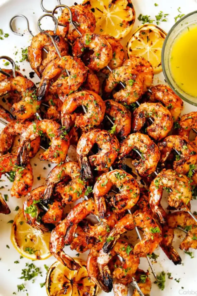 Grilled Shrimp with Lemon Parsley Butter