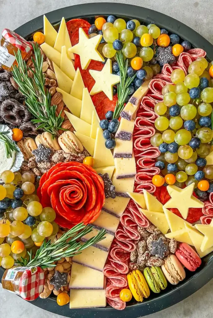 July 4th Cheese and Charcuterie Board