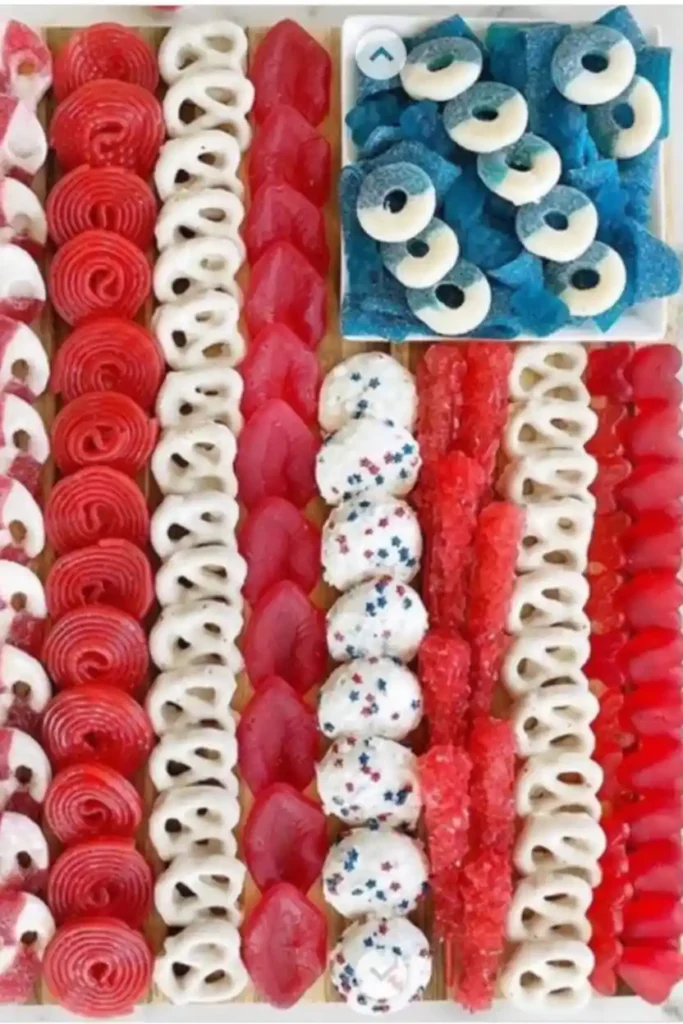 Patriotic Candy Charcuterie Board