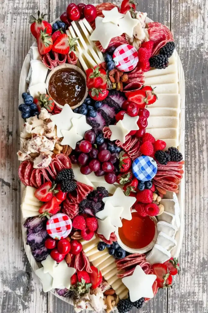 Red, White & Blue Charcuterie Board