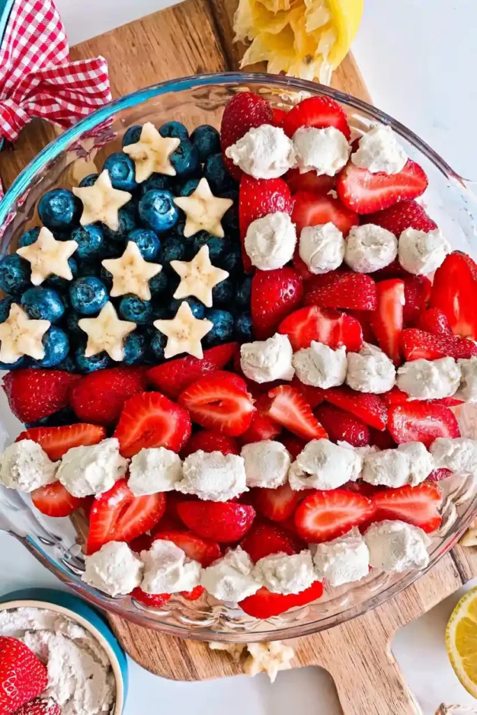 Vegan Goat Cheese Fruit Salad