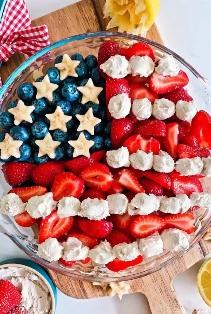 Vegan Goat Cheese Fruit Salad