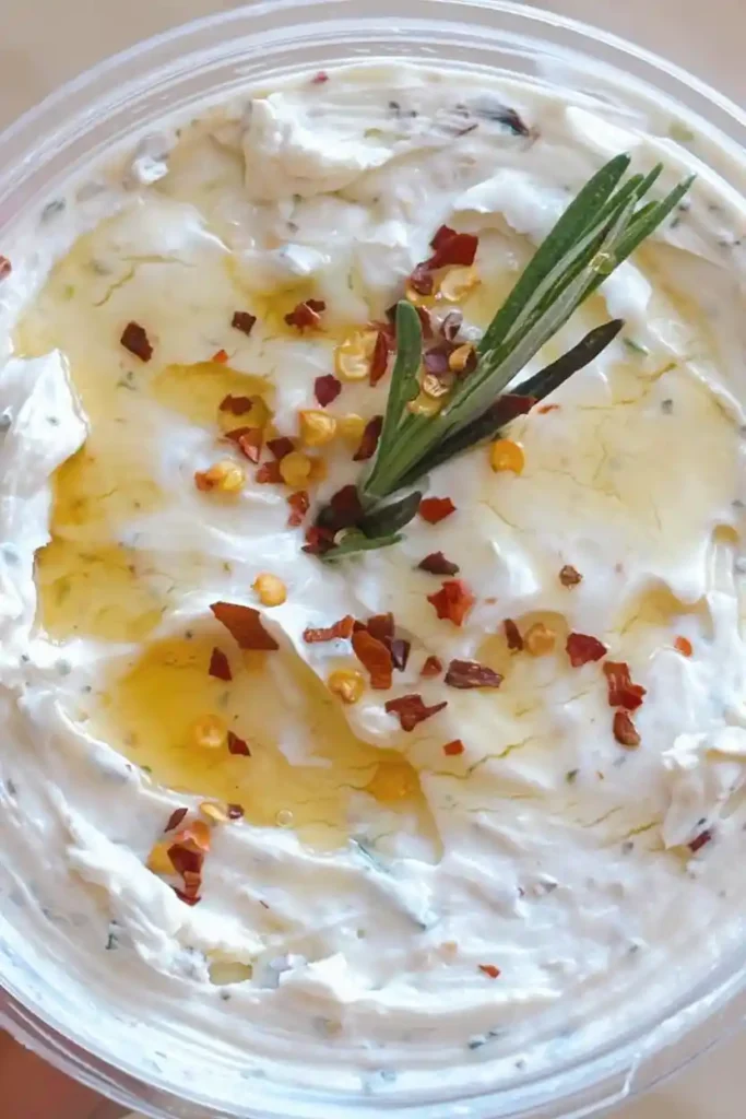 Whipped Goat Cheese Dip with Hot Honey