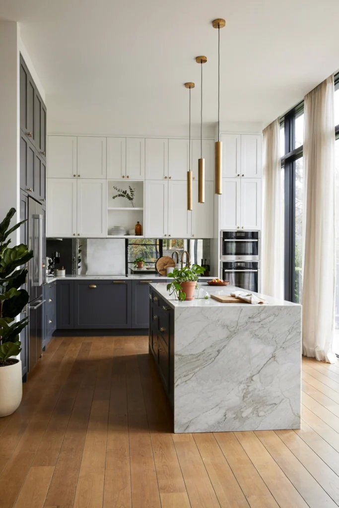 Elegant Two-Tone Kitchen