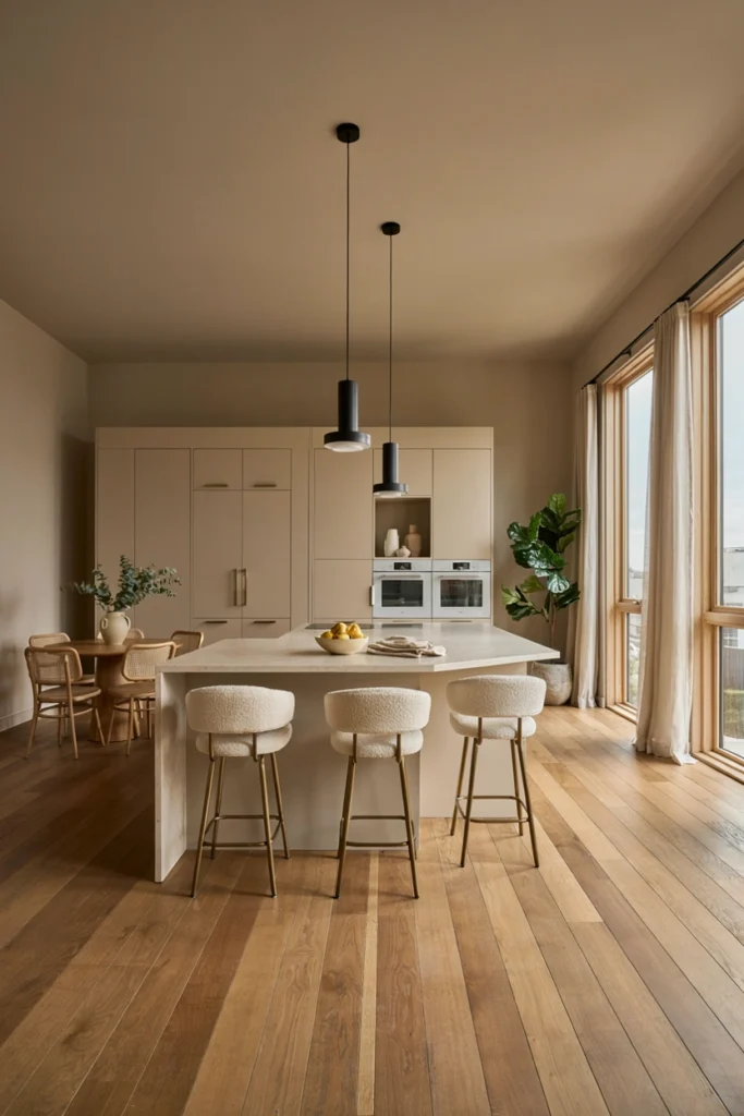 Minimalist Beige Kitchen