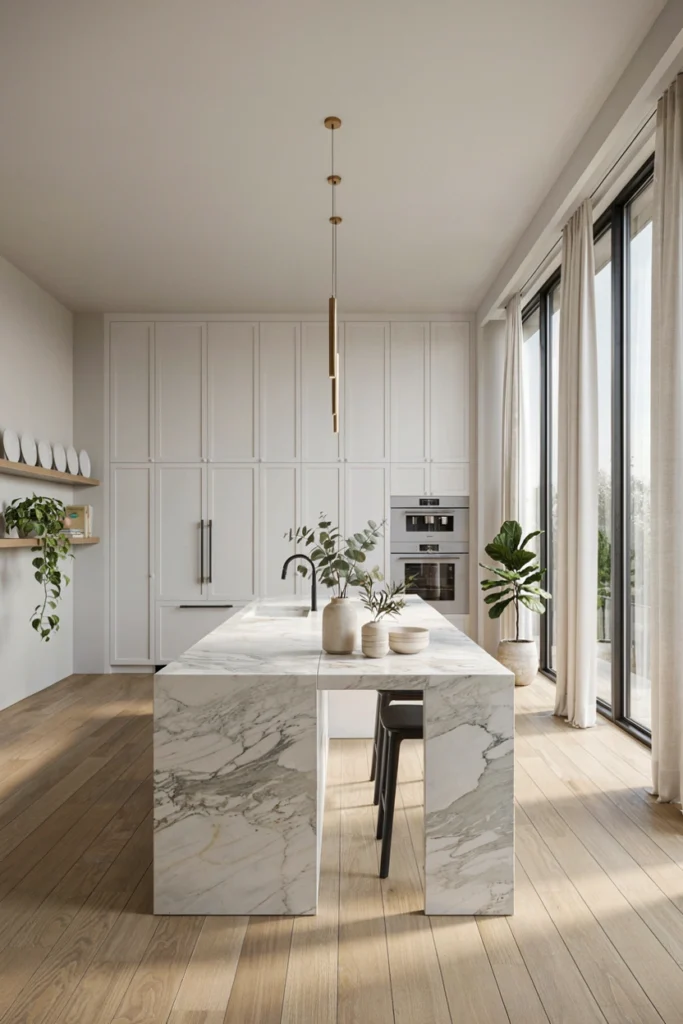 Modern White Aesthetic Kitchen