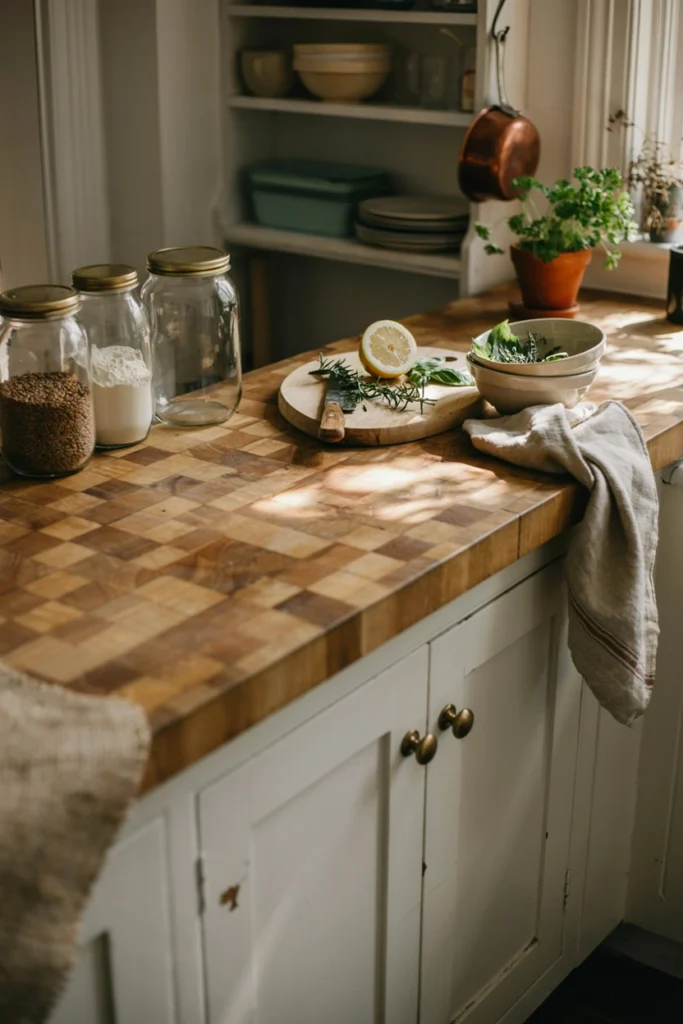 Butcher Block Countertop Styling Ideas