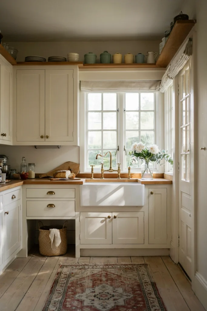Classic White Farmhouse Cabinets