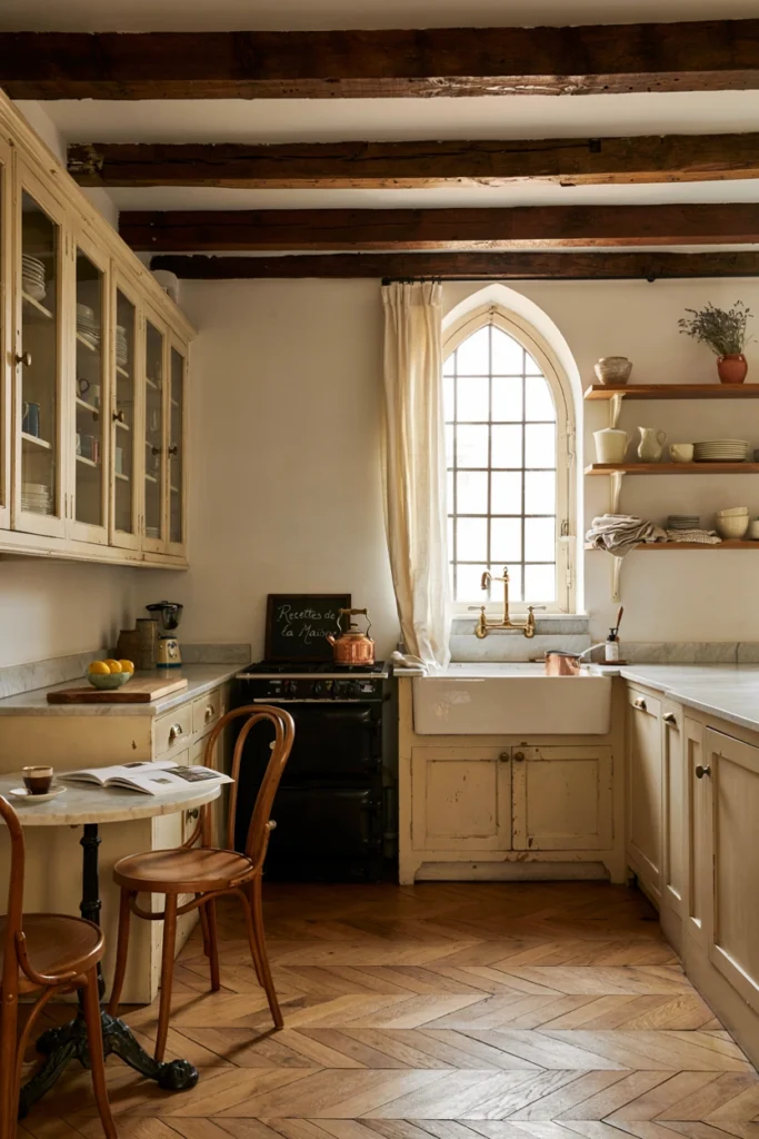 Vintage French Farmhouse Parisian Kitchen