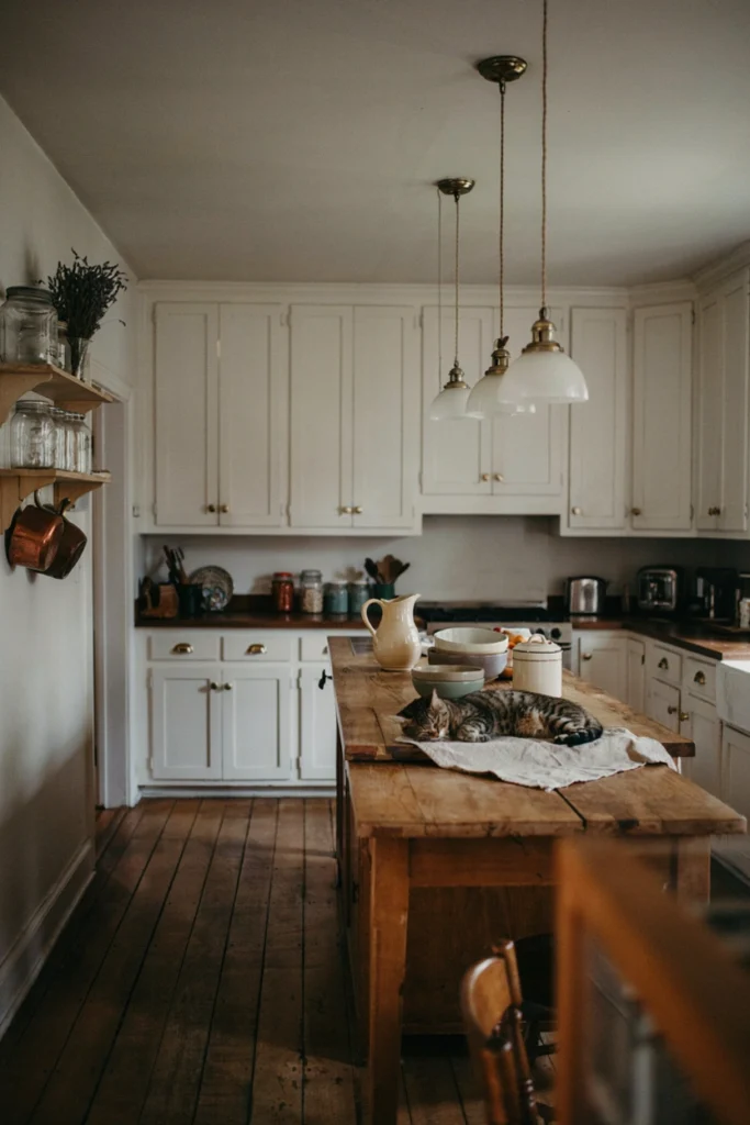 Vintage Pendant Light Kitchen Design