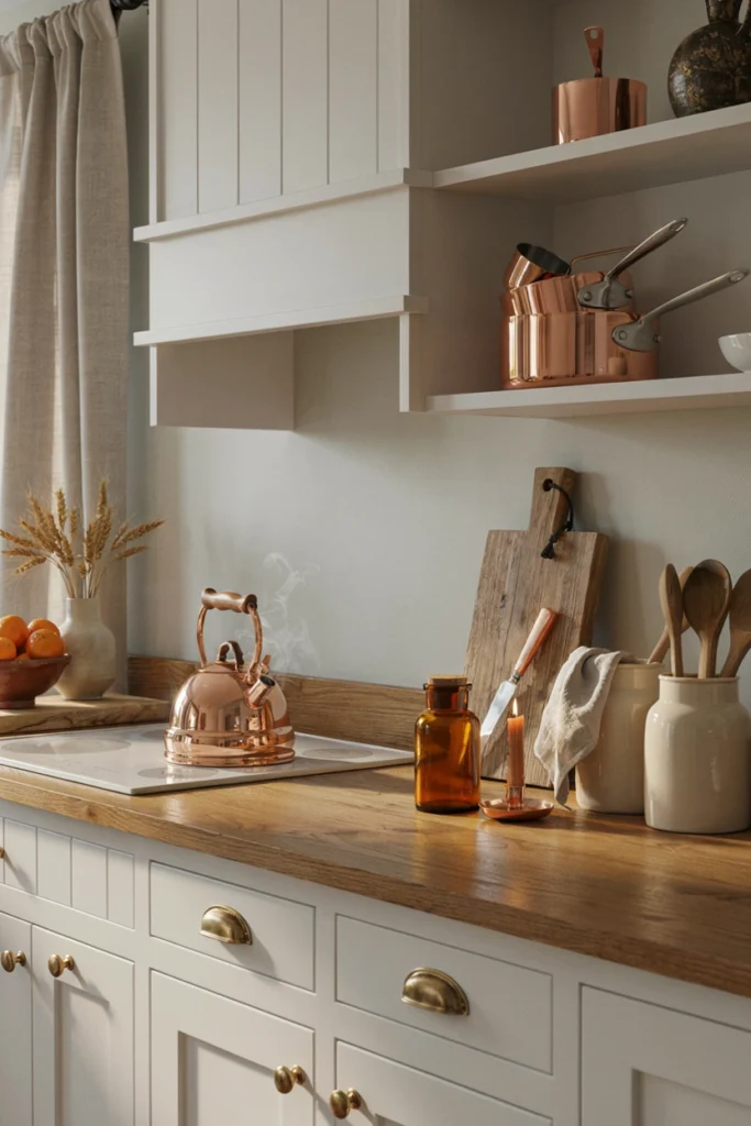 Warm Copper Kitchen Accents